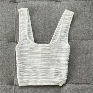 H&M Cream Knit Tank Top
